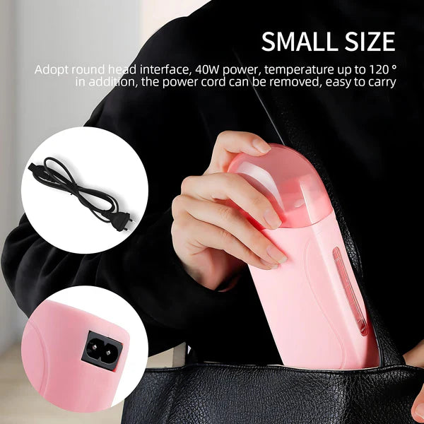 3 In 1 Depilatory Wax Warmer Roller (No More Expensive Salon Visits)
